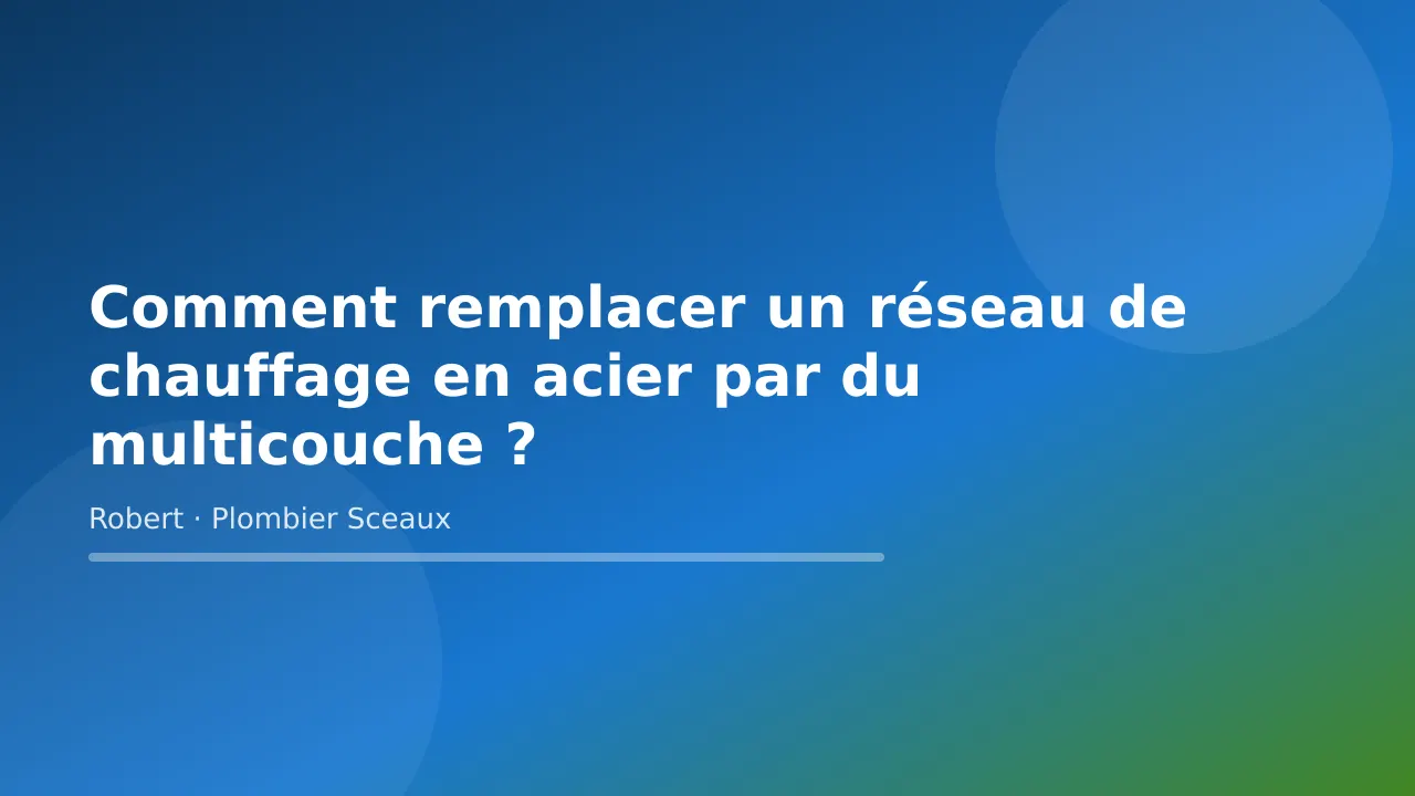 Comment remplacer un réseau de chauffage en acier par du multicouche ?, plomberie à Sceaux
